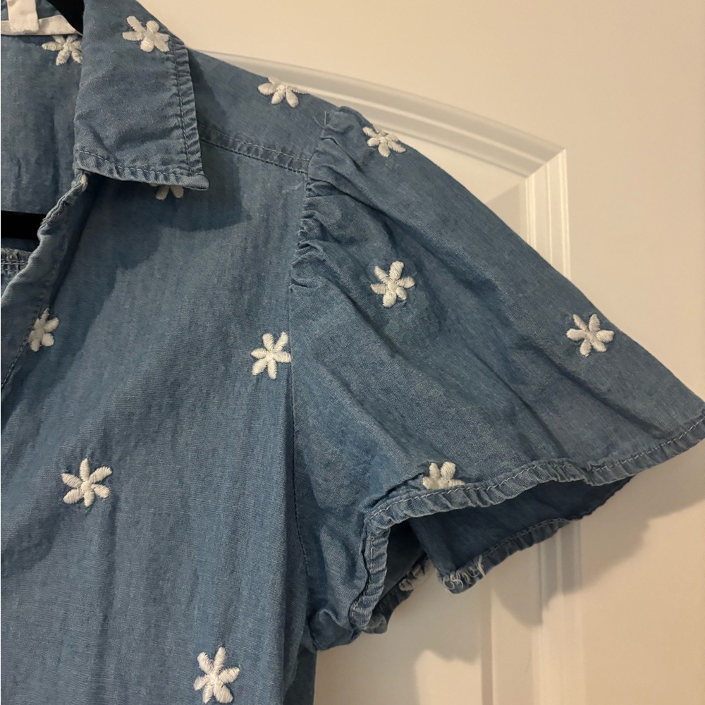 Jane + Delancey Blue Floral Button-Up Dress - Picture 5 of 9